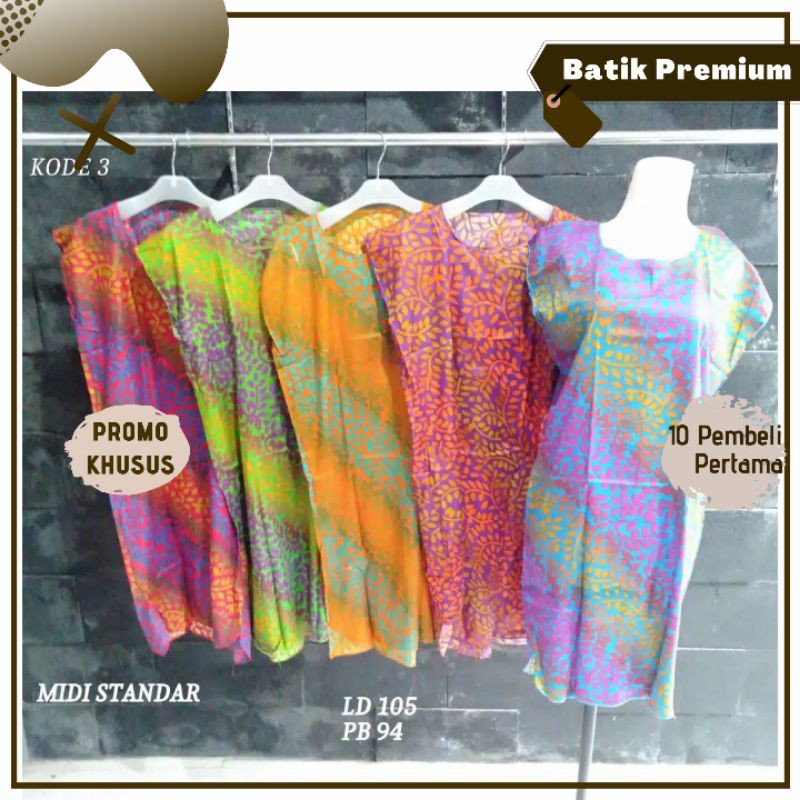 [HARGA GROSIR PABRIK] Daster murah - Daster midi - Daster Batik Pekalonhan