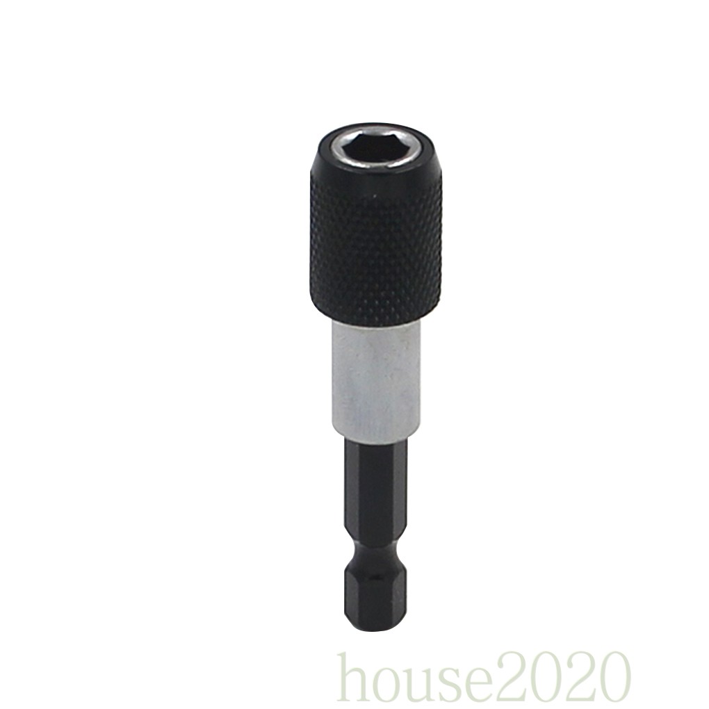 (House2020) Batang Extension Hex Shank 1 / 4 60mm Rilis Cepat Holder Mata Bor / Obeng Elektrik