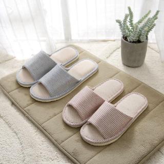  Sandal  Selop  Unisex Bahan Linen Untuk Indoor Rumah  