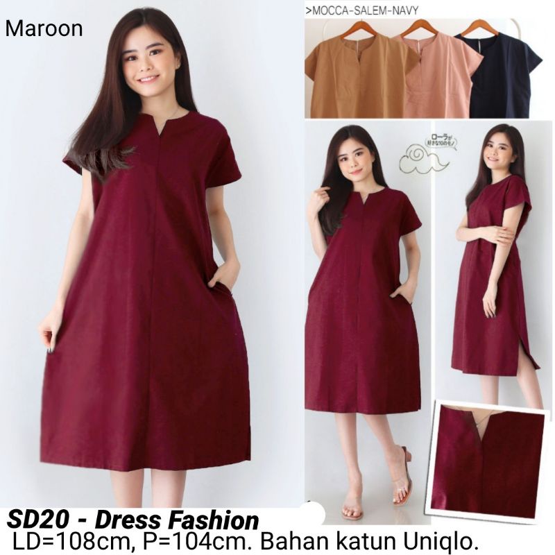 DRESS GISELA FASHION TERUSAN WANITA 20 KERJA KANTOR MURAH BAJU CEWEK CASUAL