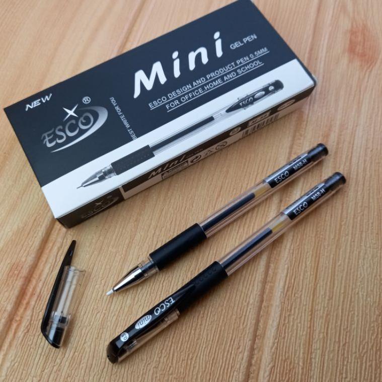 

(E7P2) [1 pak] pulpen gel Esco - Stark mini 0.5mm/pen gel mini isi 12 pcs //Diskon@harian