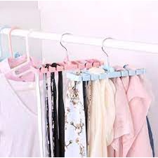 Magic Hanger Delapan Sekat Cantelan Sabuk Scarf Kaos Kaki / Gantungan Tali Ikat Pinggang Dasi Syal / Holder Rak Gantung Serbaguna