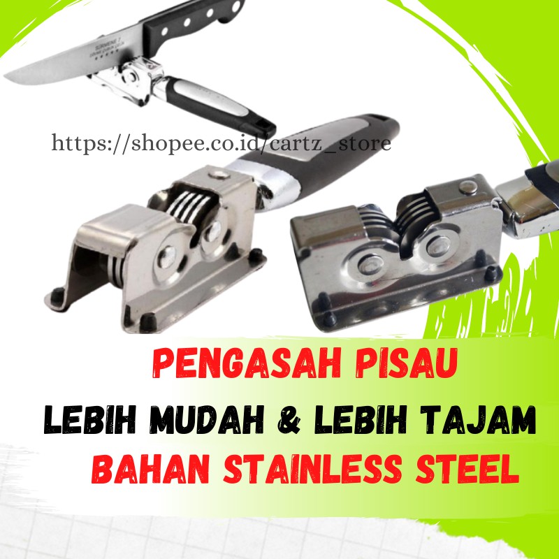 Knife Grinder Alat Pengasah Pisau Surmene Bahan Stainless Steel Peralatan Dapur Alat Masak Cz0206