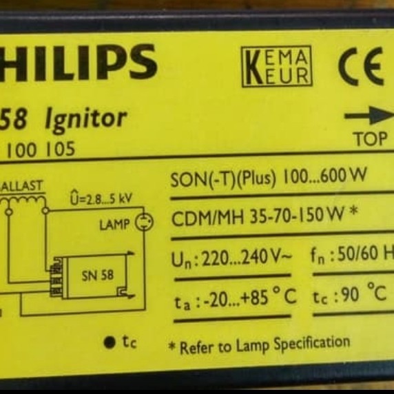 ignitor SN 58 philips