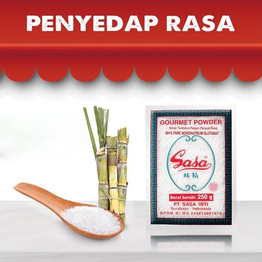 ❤ Under100 ❤ SASA MSG Gourmet Powder Micin Penyedap Rasa 250g | Penguat Rasa | Mononatrium Glutamat Murni | BPOM