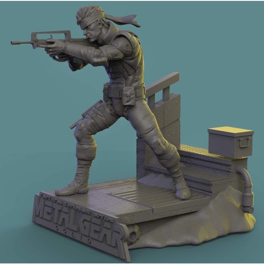 metal gear solid snake resin kit statue - snake only 11cm