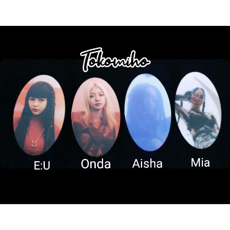 OFFICIAL STIKER/STICKER [EVERGLOW]: E:U, Onda, Aisha, Mia