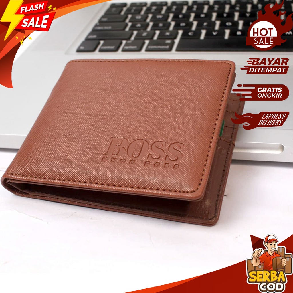 Dompet Ori - Dompet Laki - Dompet Cowok Polos Warna Cokelat Simple Casual Kulit Premium Pria Remaja 