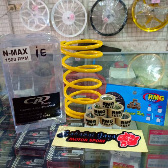 Paketan Roller Per CVT NMAX AEROX Roller 9Gram Per CVT 1500RPM