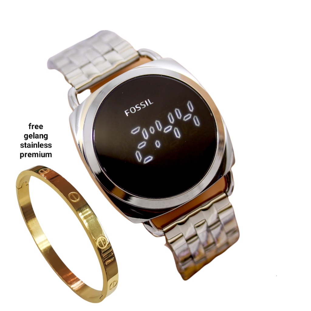 Limited Edition - Jam Tangan Wanita LED Digital Touch Screen + Gelang Tangan Premium & Kotak