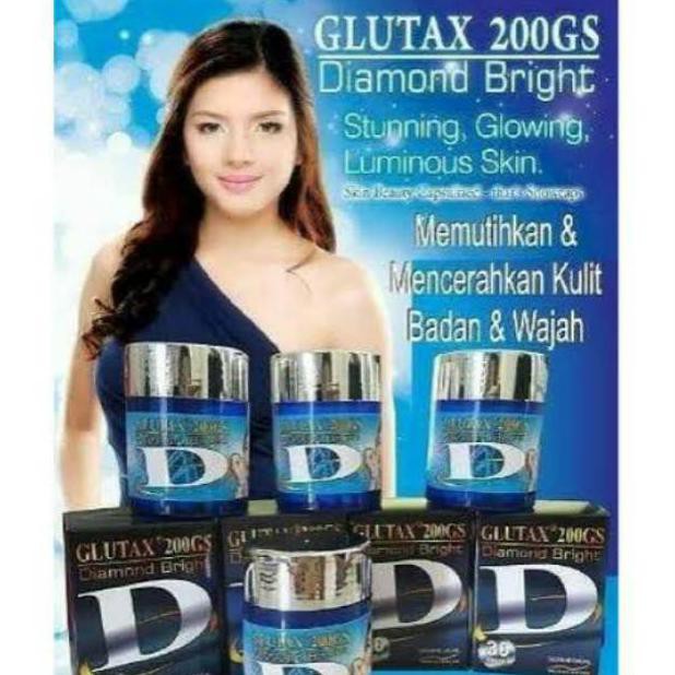 Termurah Glutax 200Gs Diamond Bright Capsules / Kapsul Obat Pemutih Badan So