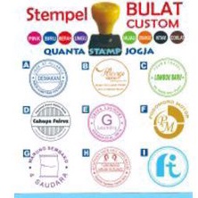 

Stempel Bulat atau kotak Custom