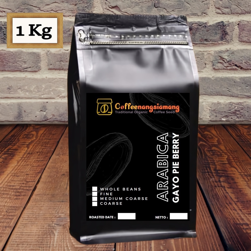 

KOPI ARABIKA GAYO PEABERRY 1Kg PREMIUM - (Biji/Giling)