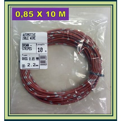 KABEL BINTIK 0.85 MM COKLAT / KABEL 0,85 MM SERABUT TEMBAGA BODY MOBIL