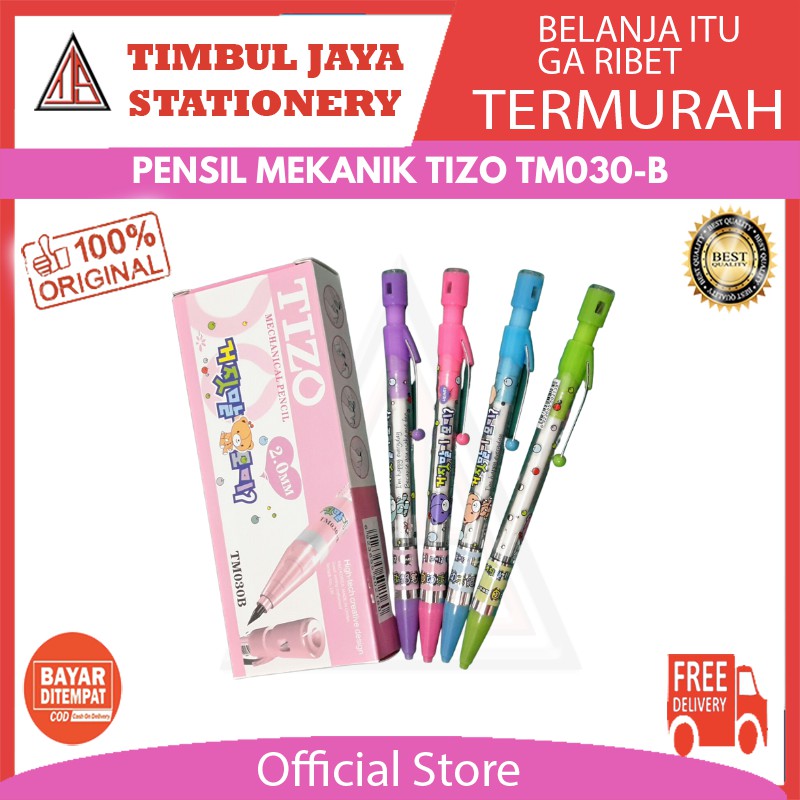 

Pensil mekanik / mechanical pencil tizo 2.0 mm TM-030B isi 12pcs