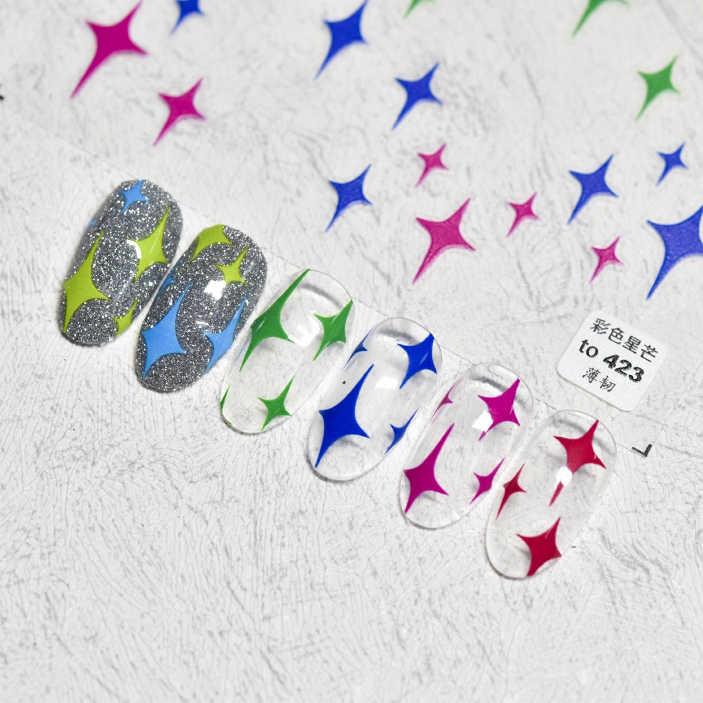 AUGUSTINA Agustin 3D Nail Art Sticker Sliders Decal Manikur Aksesoris Nail Art Ornamen