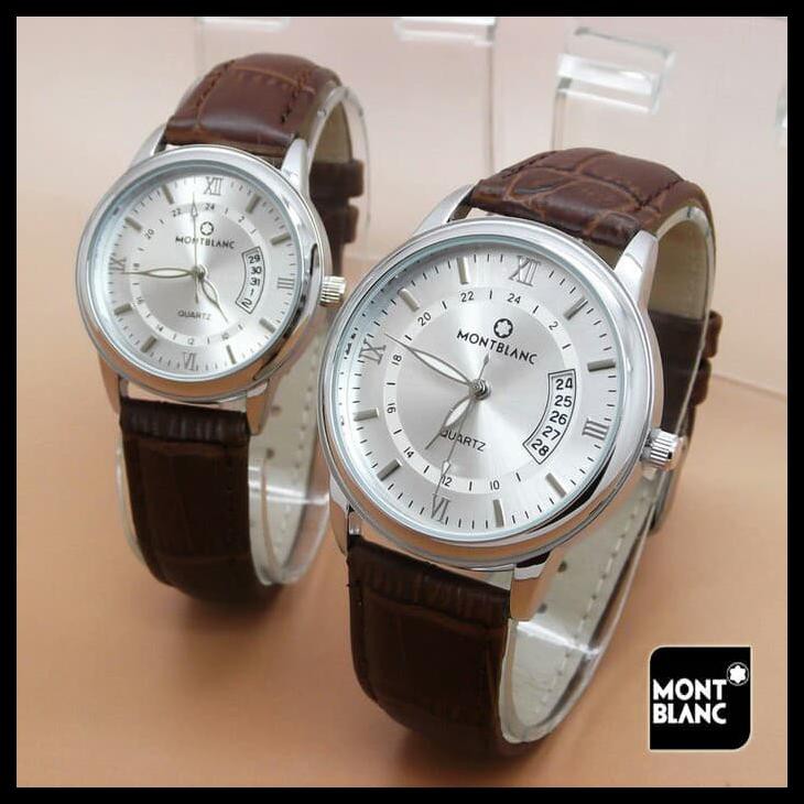 Free Ongkir Jam Tangan Couple Montblanc / Pria Wanita / Fashion / Simpel -