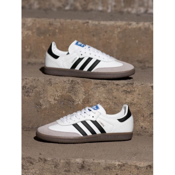 ADIDAS SAMBA WHITE BLACK GUM