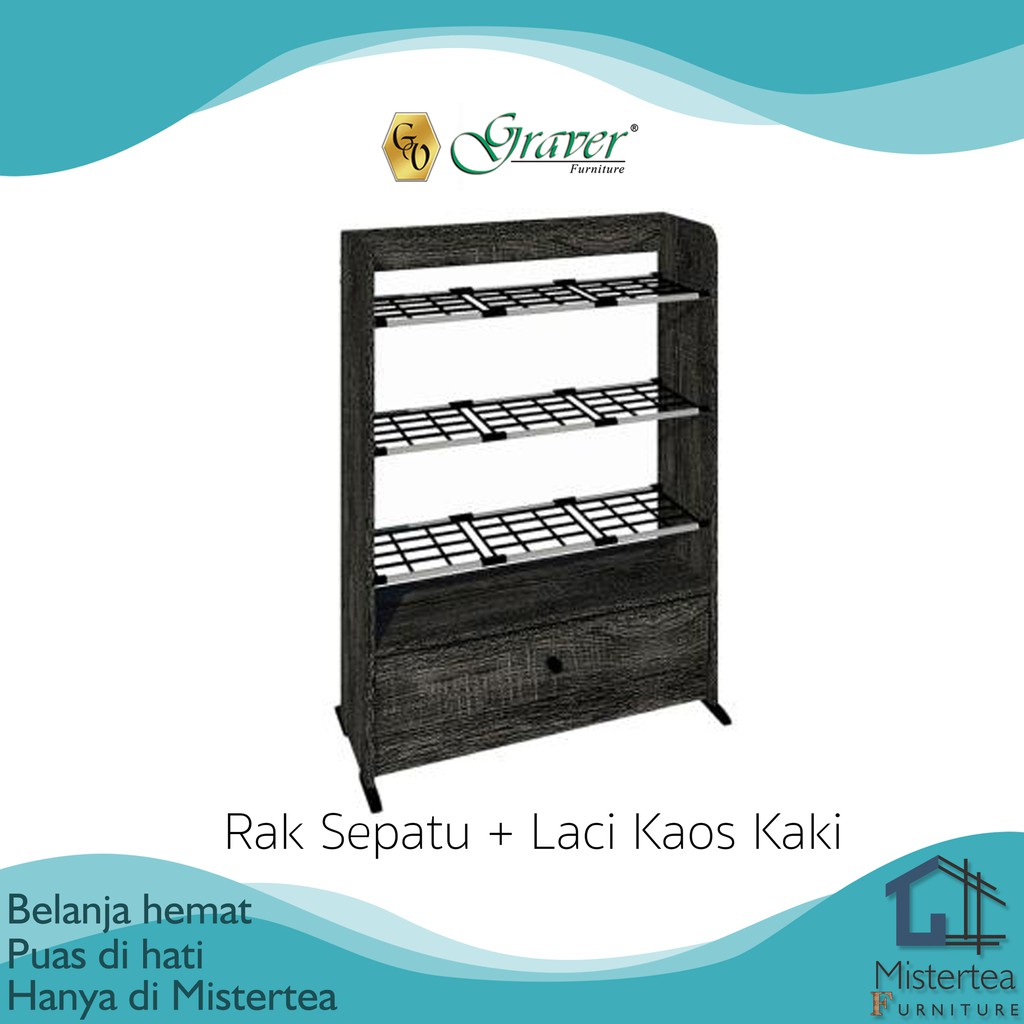 RAK  SEPATU  3  SUSUN  KAYU  DI LENGKAPI LACI KAUS KAKI   RAK  SEPATU  3  SUSUN  KAYU  DI LENGKAPI LACI KAUS KAKI