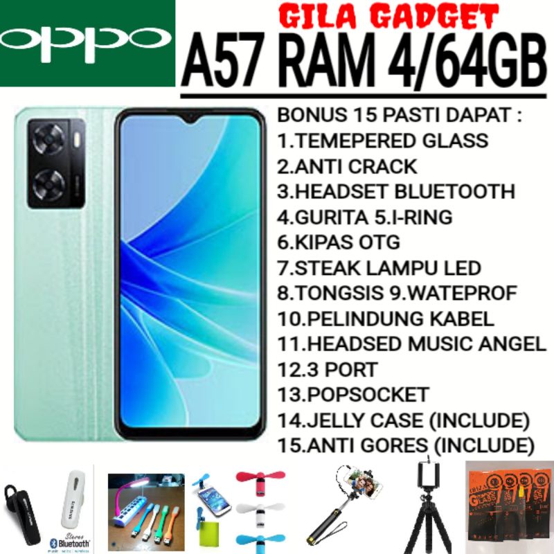 OPPO A57 RAM 4/64GB GARANSI RESMI