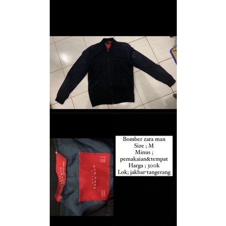 jaket bomber h&m navy