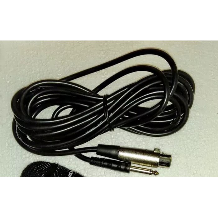 ORIGINAL Kabel microphone asli standart mikrophone cable mic ori mik dynamic meter wire tali  Spesifikasi Panjang +/- 10 meter Jack koneksi T/S male to XLR female Unbalanced Warna Hitam G625