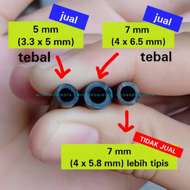 selang 5 mm 1 meter - selang PE 5 mm