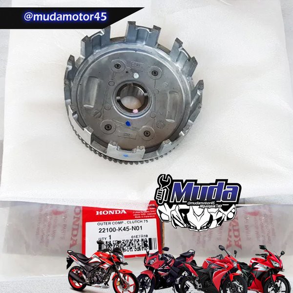 RUMAH KAMPAS KOPLING OLD CBR150R CB150R K45A K15 RONSEL OLD OCB K15 22100-K45-N01 KPP 22100K45N01 22