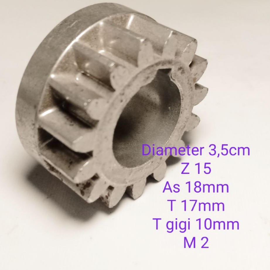 Pinion spur gear 35mm  M2 Z15