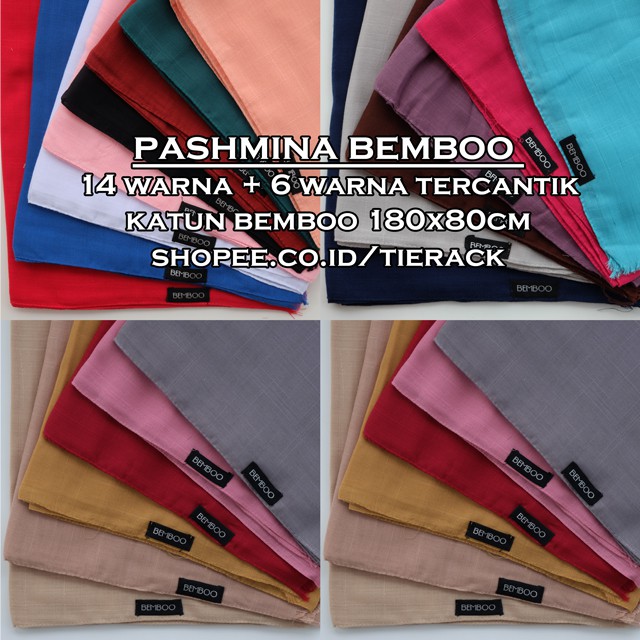 PASHMINA BEMBOO Ansania jilbab hijab kerudung pasmina 