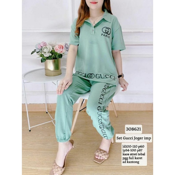 Gs 308621 set Gucci joger imp, ada 4 warna