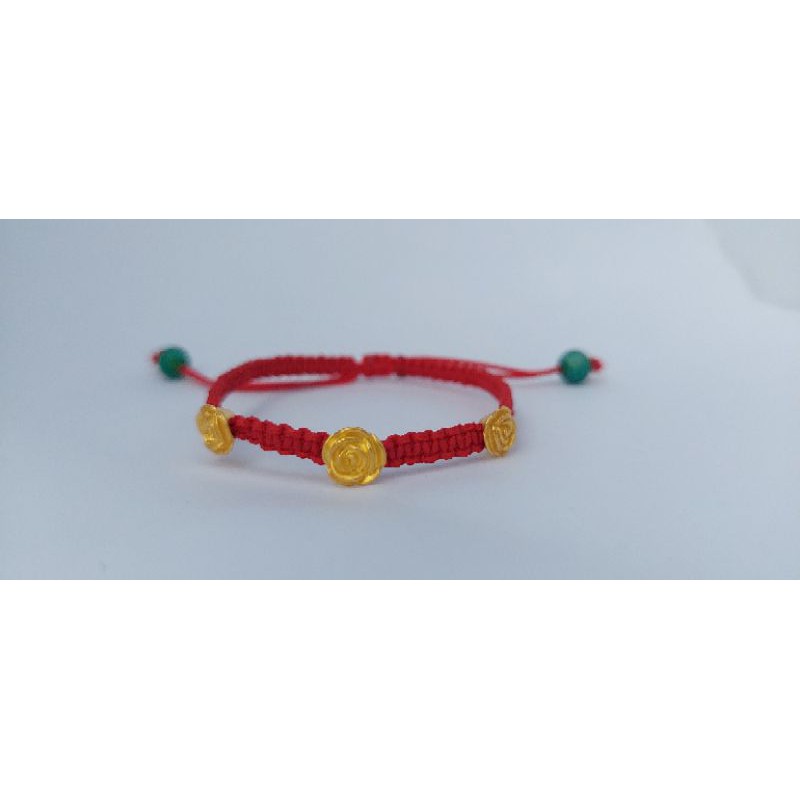 gelang tali emas 24 k