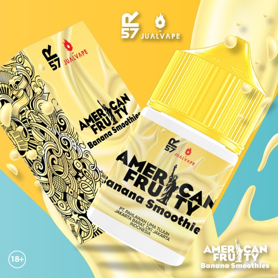 Liquid R57 American Fruity Banana Smoothies 60ML BYHero57 x Jual Vape