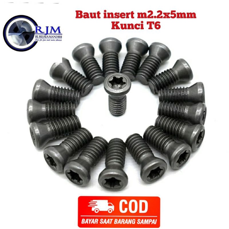 baut holder,baut facemill,baut insert m2.2x0.4 5mm bukan m2.5 m3 m3.5 m4 m4.5 m5