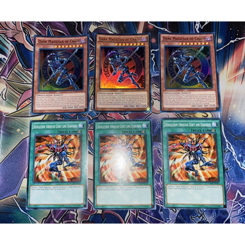 Yugioh Paket Dark Magician Of Chaos + Spell Ultra Rare dan Common Original -YGLD