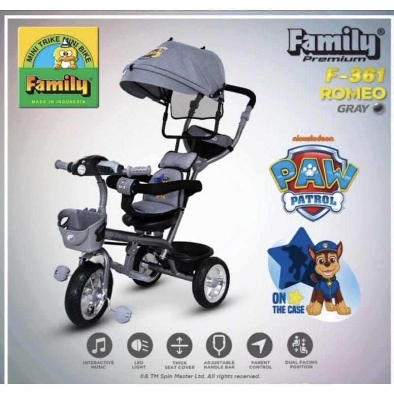 Bisa COD Sepeda Stroller Anak Roda Tiga FAMILY  F361