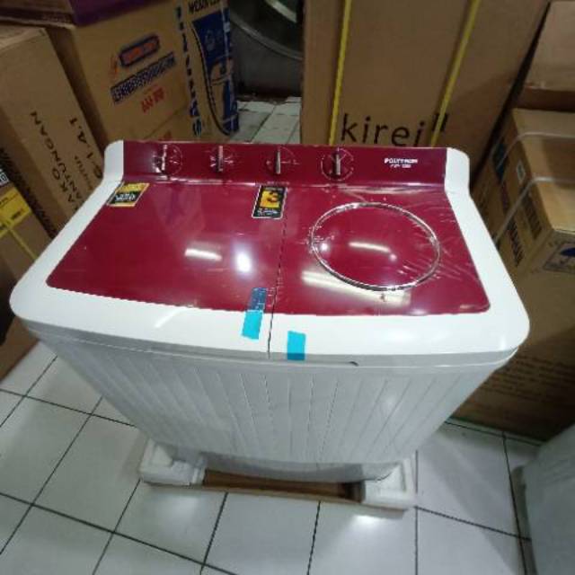 PROMO MESIN CUCI 2 TABUNG POLYTRON TYPE 1358 KAPASITAS 10 KG