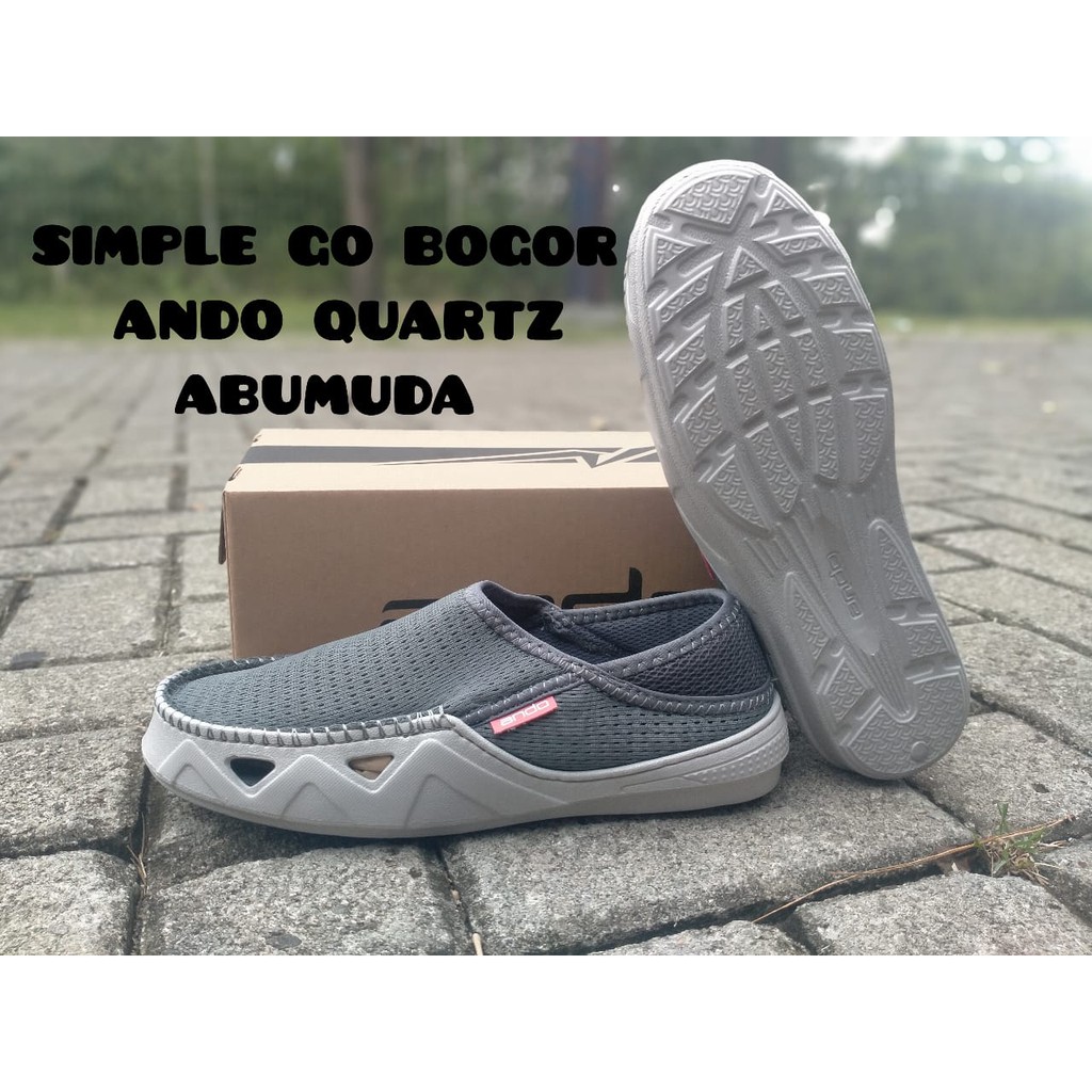 [BISA BAYAR DITEMPAT] SEPATU PRIA SLIP ON ANDO QUARTZ&amp; ANDO BEST 39-43