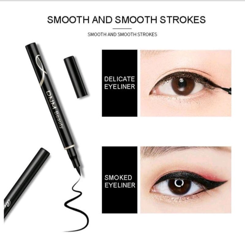 Eyeliner DNM Drawing Pen Hitam Anti Air &amp; Tahan Lama / Eyeliner DNM Pen Pencil Waterproof Tahan Lama Hitam