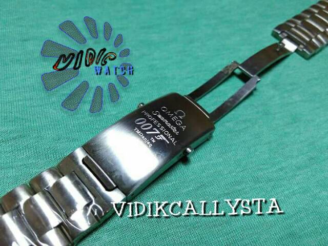 STRAP OMEGA SEAMASTER 22 STAINLESS SOLID / TALI RANTAI OMEGA SEAMASTER 22MM 2,2 CM SILVER