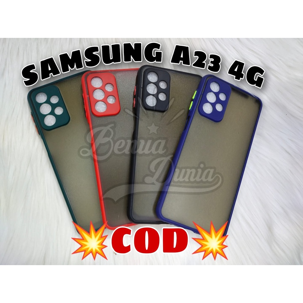 CASE MATTE SAMSUNG A23 4G // CASE DOVE MY CHOICE PLUS RING KAMERA SAMSUNG A23 4G - BD