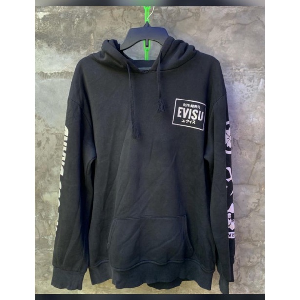 Hoodie crewneck zipper sweater sweatshirt Evisu original second