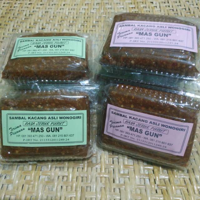 

Sambal Kacang Asli Wonogiri "Mas Gun