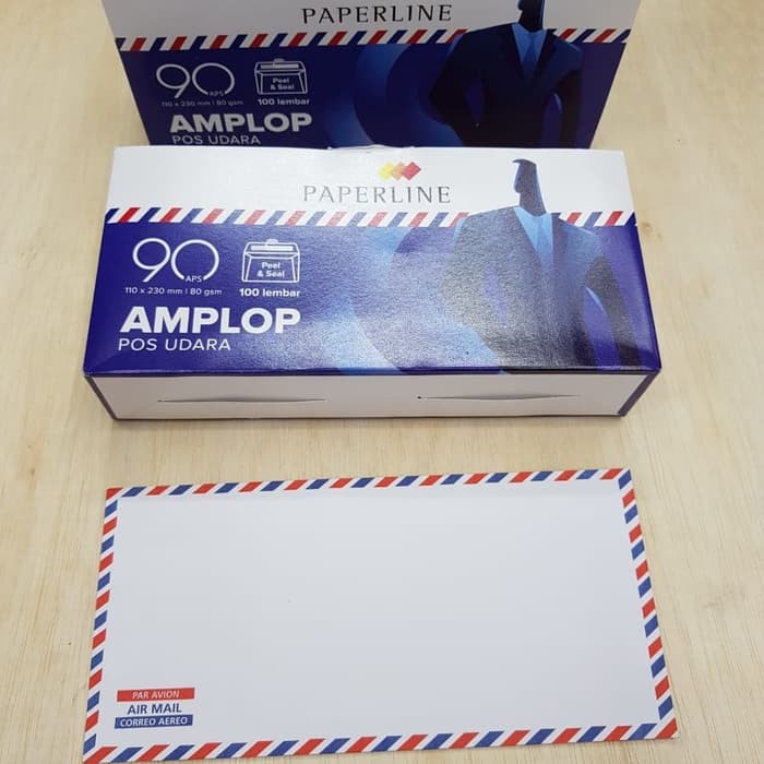 

Amplop Panjang Garis Airmail 90 PAPERLINE/Amplop Putih AM Panjang PPL