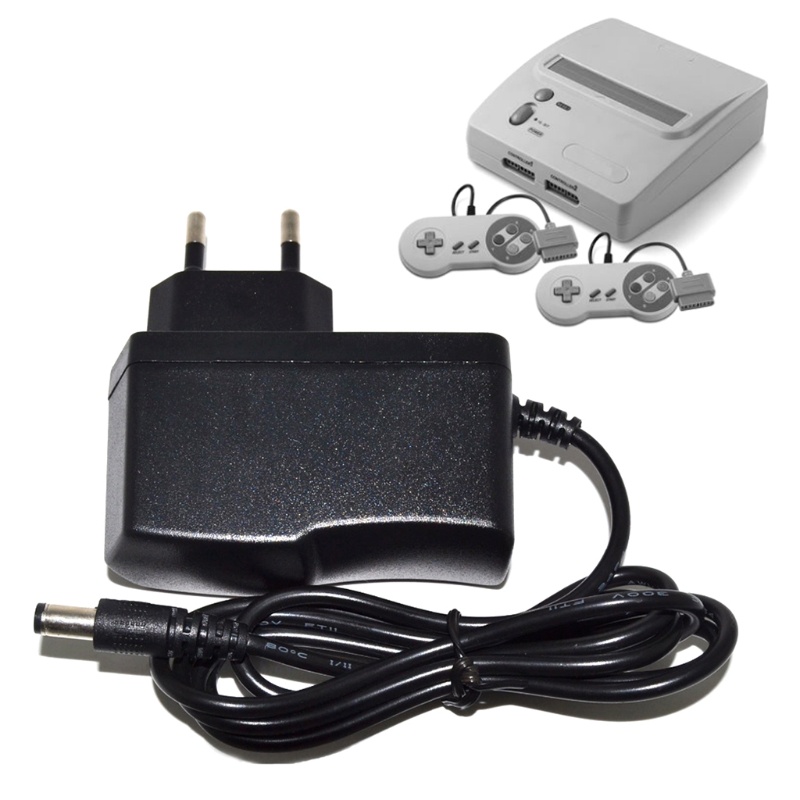 Btsg Untuk NES/SNES Anti-Pencahayaan Universal Konsol Game Charger AC Adaptor Kabel Power Supply Anti Melorot EU Plug
