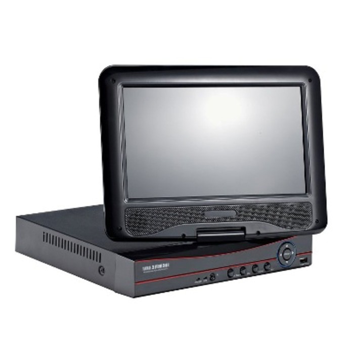 DVR H.264 CCTV 4CH + MONITOR 10INCH (Analog + IP)