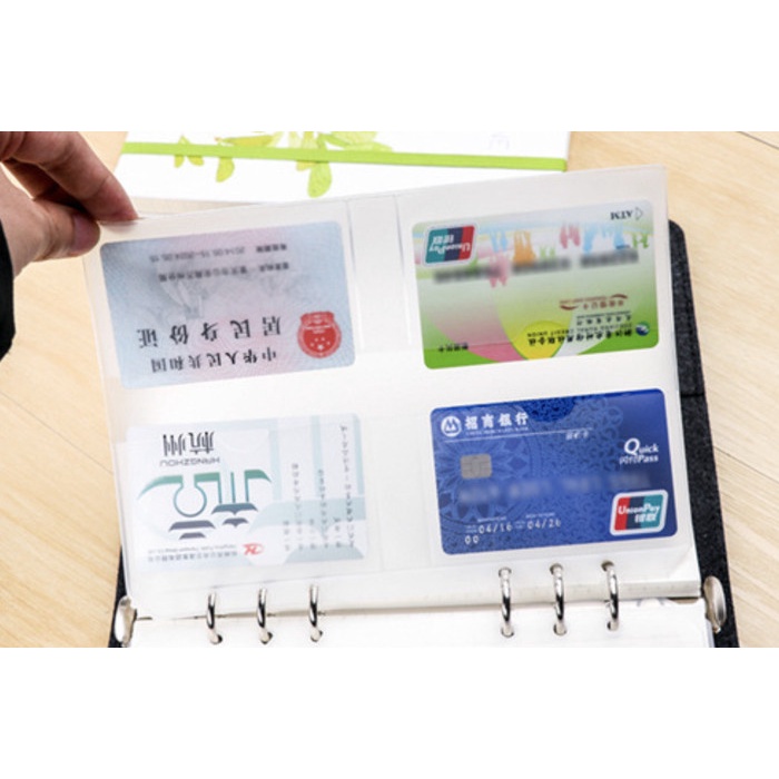 

Kantong Binder Kartu Ukuran A5/ Multi Holes A5 Card Pocket