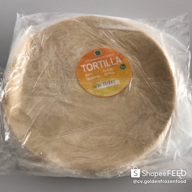 

Tortilla Kulit Kebab Sedang Diameter 23cm Isi 20/Pack