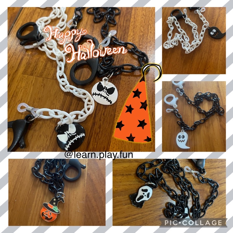 Strap masker tali masker halloween ghost pumpkin skull tengkorak
