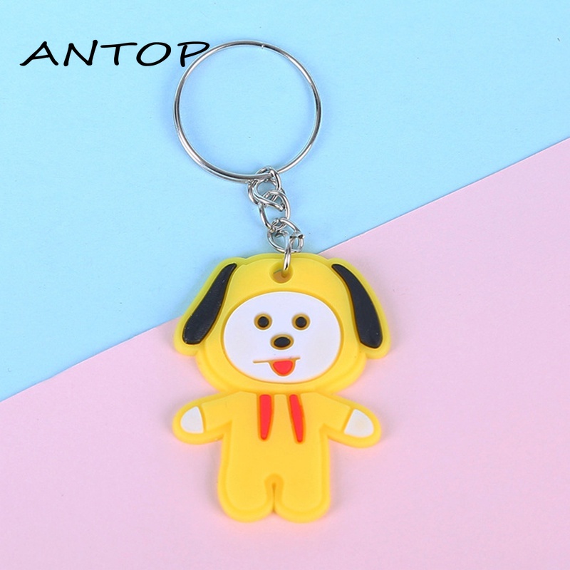 Lucu Kartun Keychain Liontin Hadiah Liburan Hadiah Siswa Hadiah PVC Lembut Hadiah ANTOP